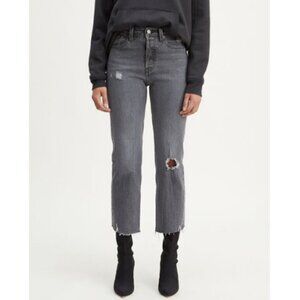 Levi's Wedgie StraIght Fit Jean In Cabo Smoke Grey Size 24 X 26